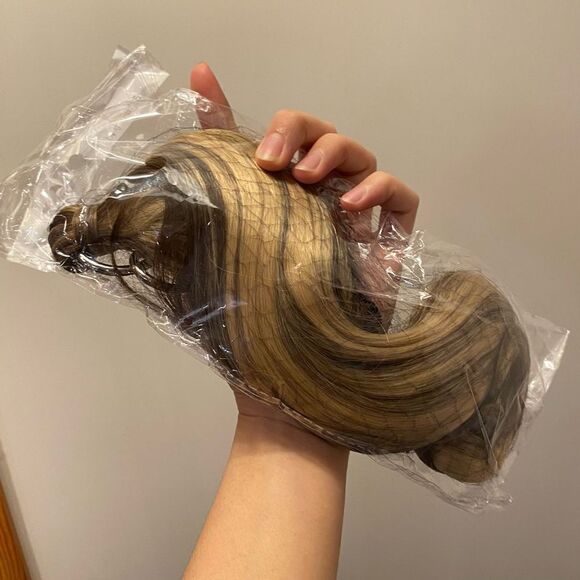 Brandnew Short Ponytail Extension 14 Inch Blonde Ombre - Picture 2 of 9